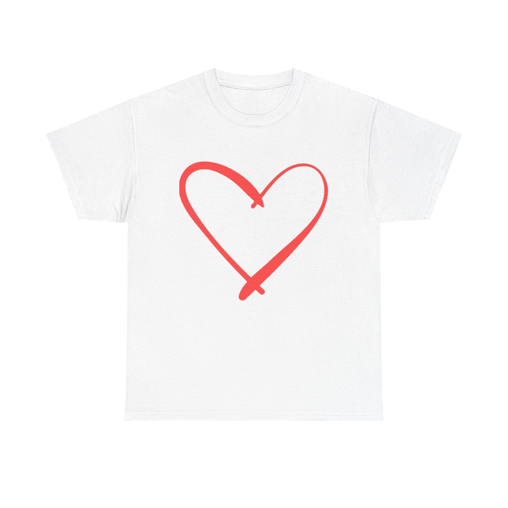 Minimal Heart Sketch Tee. TEES AND FABLE
