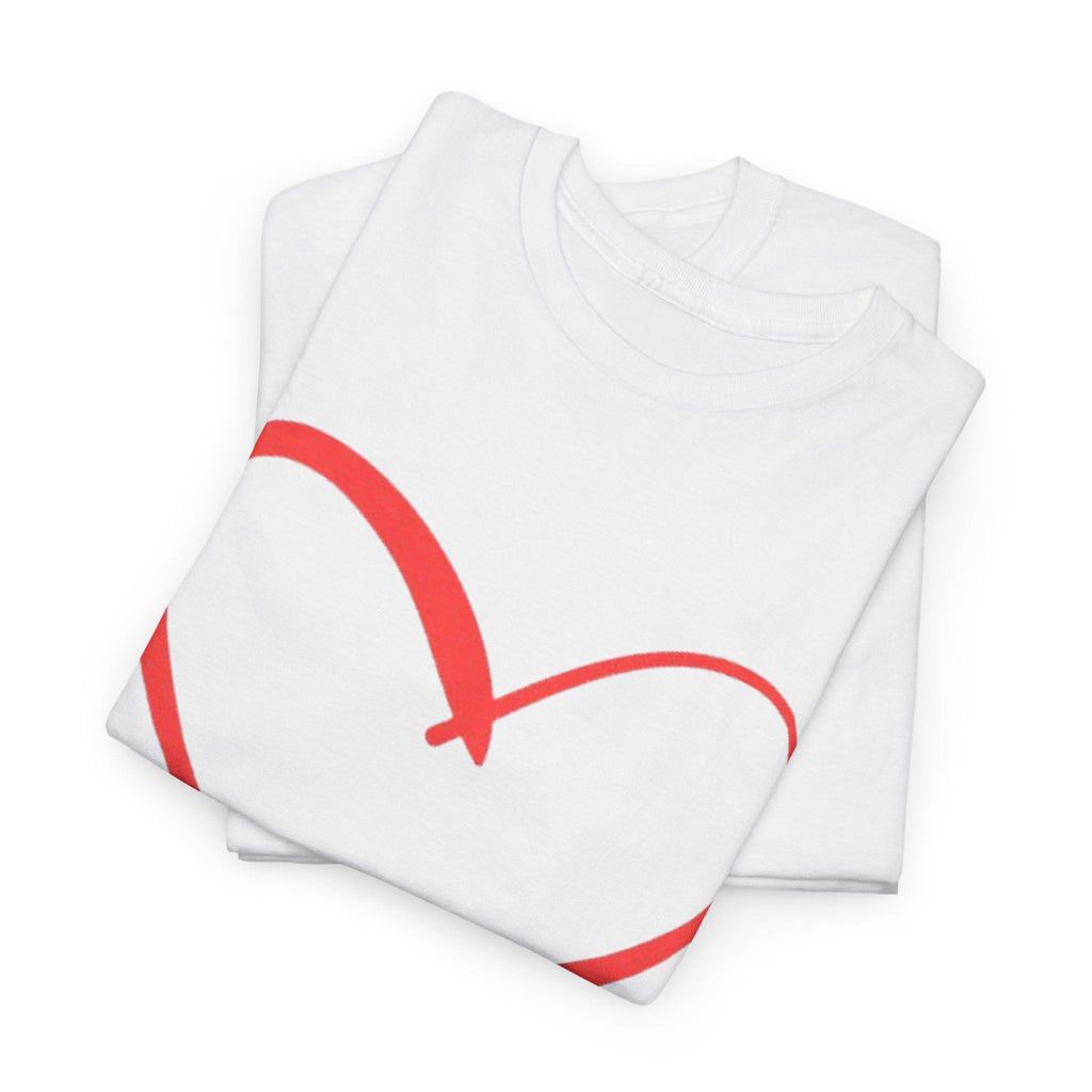 Minimal Heart Sketch Tee. TEES AND FABLE
